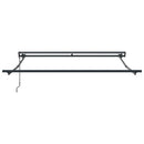 vidaXL Napernyő keret Piros 350 x 250 cm Poliészter PU bevonattal