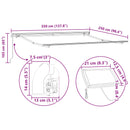 vidaXL Behúzható napellenző Zöld és sárga 350 x 250 cm