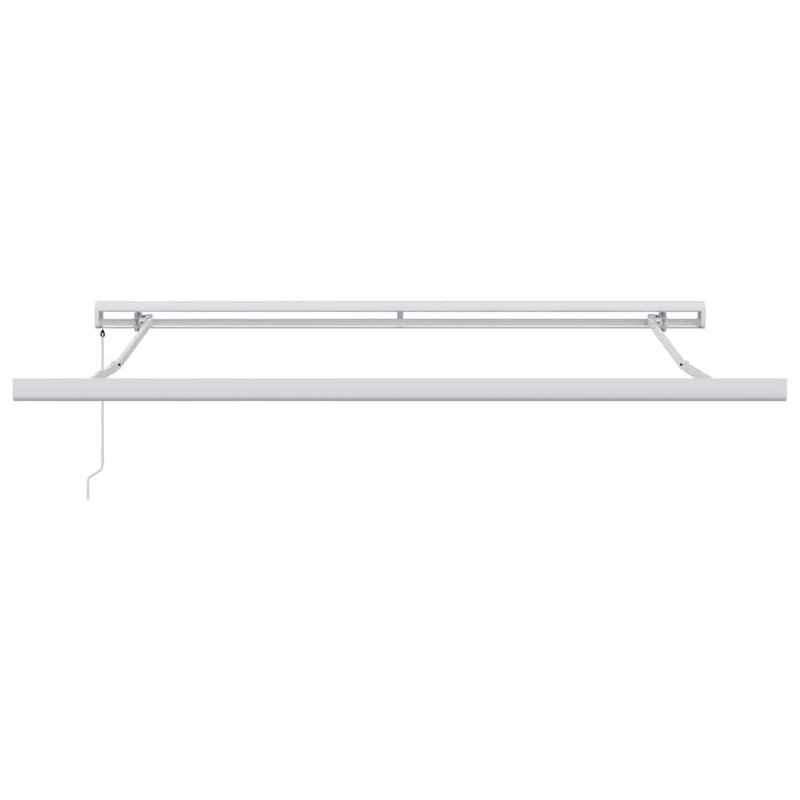 vidaXL Behúzható napellenző Zöld és Sárga 350 x 250 cm Szövet és Fém