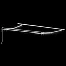 vidaXL Behúzható napellenző Zöld és Fehér 350 x 250 cm