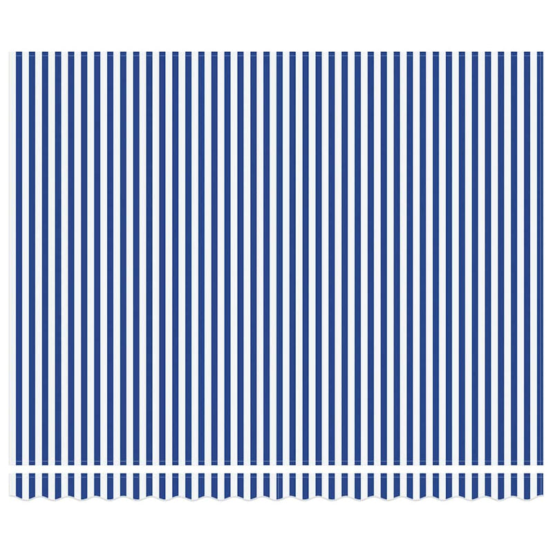 vidaXL Behúzható napellenző Kék és Fehér 400 × 300 cm Szövet és Fém