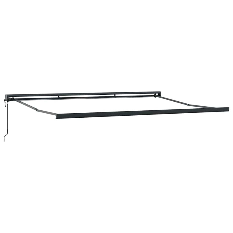 vidaXL Behúzható napellenző Kék és fehér 400 × 300 cm Szövet, Fém