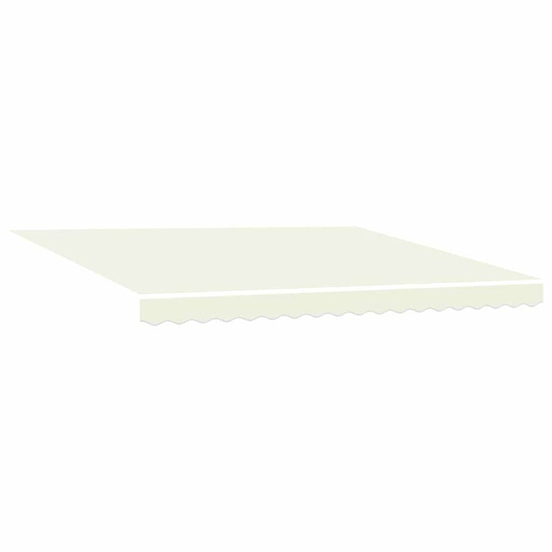 vidaXL Behúzható napellenző Krém 400 × 300 cm Szövet, Fém