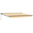 vidaXL Napernyő keret Sárga és Fehér 400 × 300 cm