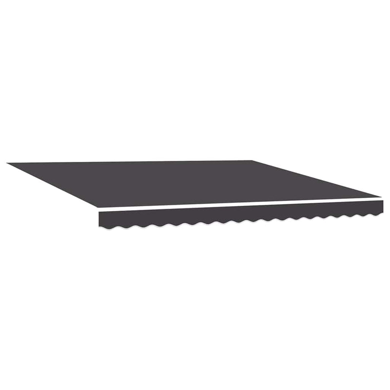 vidaXL Behúzható napellenző Antracit 400 × 300 cm Szövet, Fém