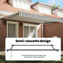 vidaXL Napernyő keret Antracit és Fehér 400 × 300 cm