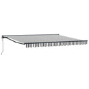 vidaXL Napernyő keret Antracit és Fehér 400 × 300 cm