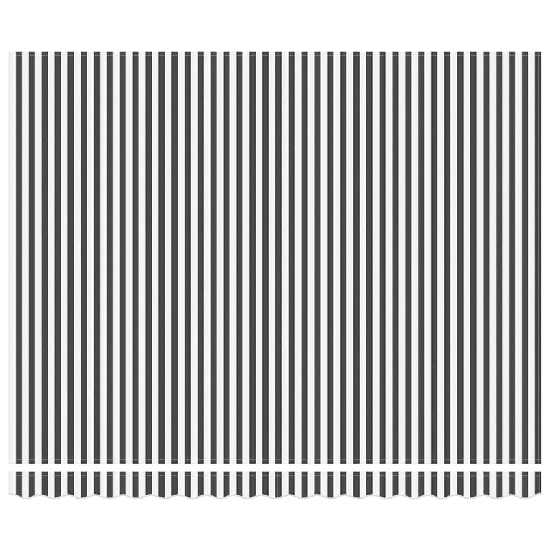 vidaXL Behúzható napellenző Antracit és Fehér 400x300 cm szövet