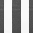 vidaXL Behúzható napellenző Antracit és Fehér 400x300 cm szövet