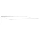 vidaXL Behúzható napellenző 400 × 300 cm sárga és narancssárga