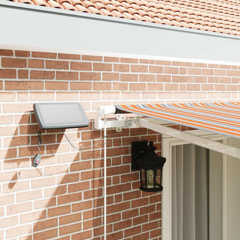 vidaXL Behúzható napellenző tartalmaz Sokszínű 400 ×300 cm szövet