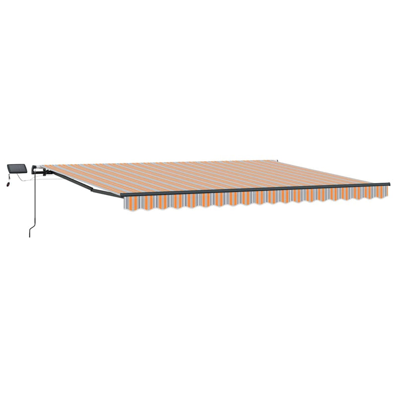 vidaXL Behúzható napellenző Sokszínű 400 × 300 cm szövet
