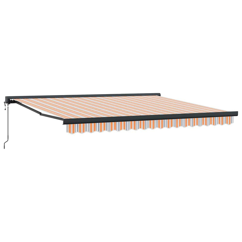 vidaXL Behúzható napellenző Sokszínű 400 × 300 cm Szövet, Fém