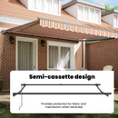 vidaXL Napernyő keret Kék és Narancs 400 × 300 cm