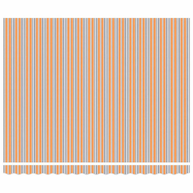 vidaXL Behúzható napellenző Tarka csíkos 400x300 cm szövet