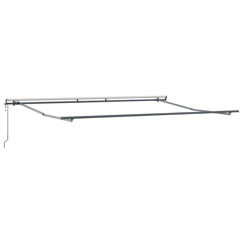 vidaXL Behúzható napellenző Fekete 400 × 300 cm szövet