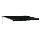 vidaXL Napernyő Anyag Fekete 400 × 300 cm Poliészter