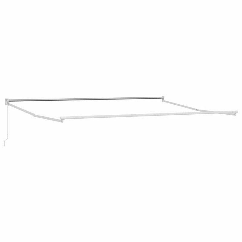 vidaXL Behúzható napellenző Fekete 400 × 300 cm Poliészter
