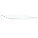 vidaXL Behúzható napellenző 400 × 300 cm Fehér