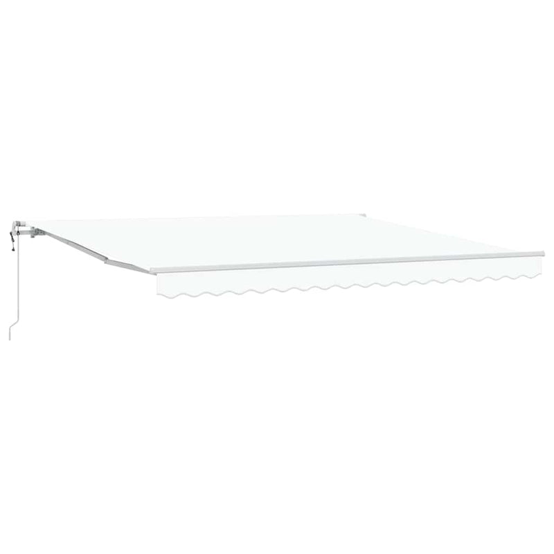 vidaXL Behúzható napellenző 400 × 300 cm Fehér