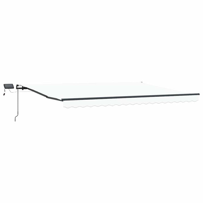 vidaXL Behúzható napellenző Fehér 400 × 300 cm szövet