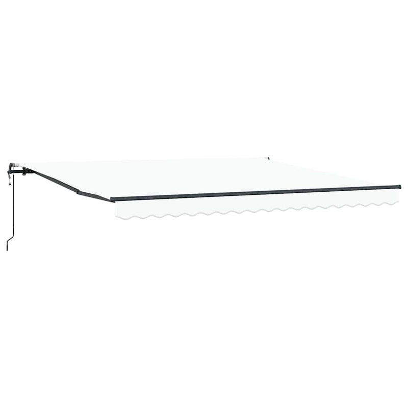 vidaXL Behúzható napellenző Fehér 400 × 300 cm szövet