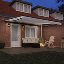 vidaXL Behúzható napellenző tartalmaz Fehér 400 × 300 cm szövet