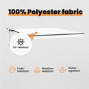 vidaXL Napernyő Anyag Fehér 400 × 300 cm Poliészter
