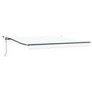 vidaXL Napernyő Anyag Fehér 400 × 300 cm Poliészter