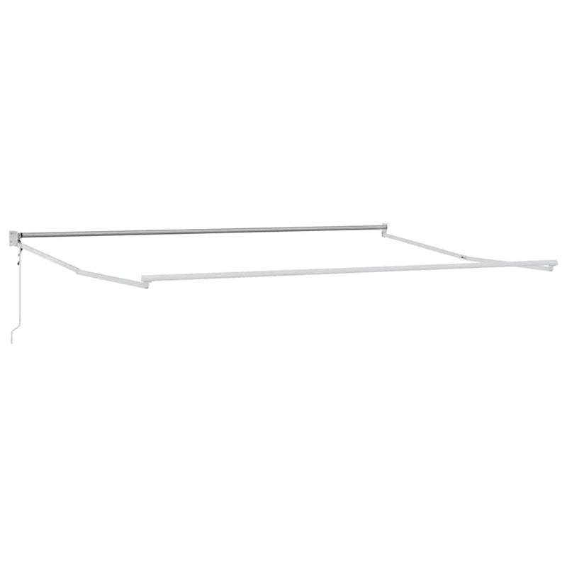 vidaXL Behúzható napellenző Fehér 400 × 300 cm Poliészter