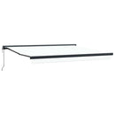 vidaXL Behúzható napellenző Fehér 400 × 300 cm Szövet, Fém