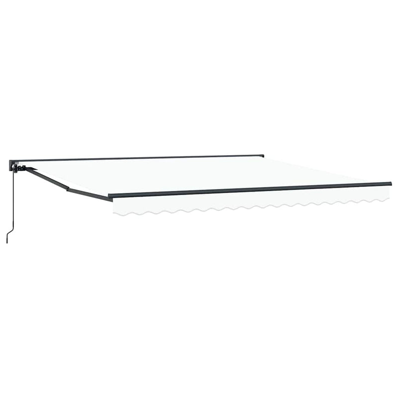 vidaXL Behúzható napellenző Fehér 400x300 cm szövet