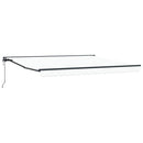 vidaXL Behúzható napellenző Fehér 400x300 cm szövet