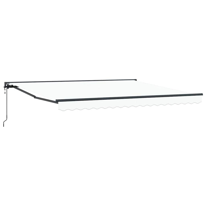 vidaXL Behúzható napellenző Fehér 400x300 cm szövet