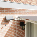 vidaXL Behúzható napellenző tartalmaz Világosszürke 400 ×300 cm szövet