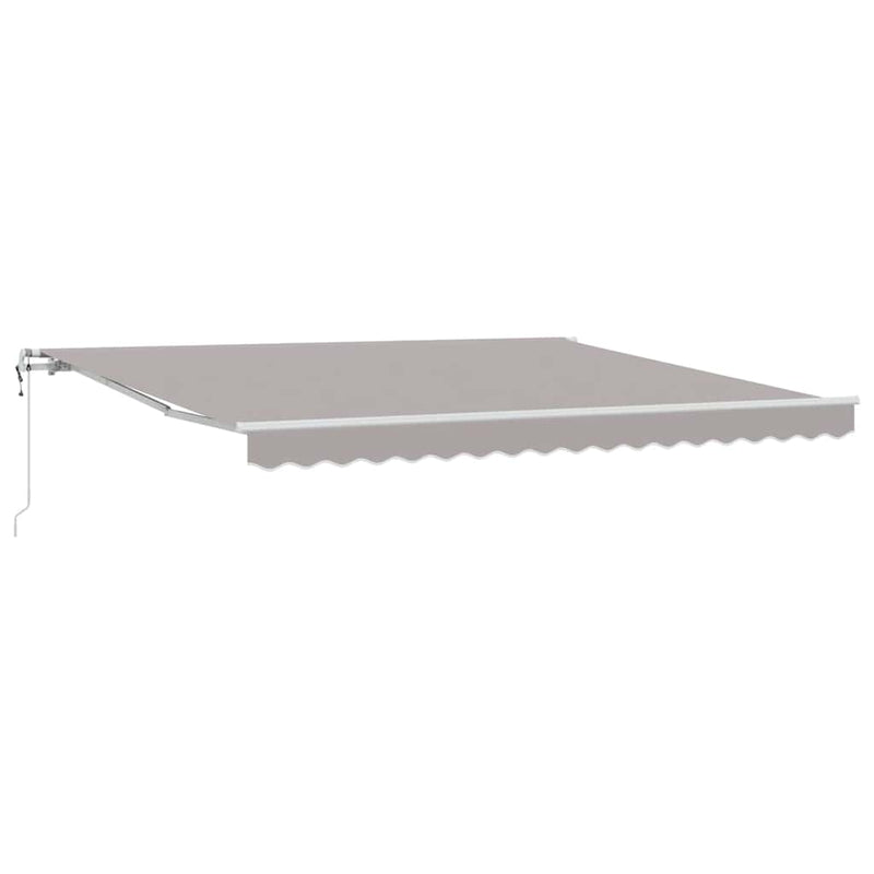 vidaXL Behúzható napellenző 400 × 300 cm Világosszürke