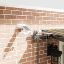 vidaXL Behúzható napellenző Zöld és sárga 400 × 300 cm szövet