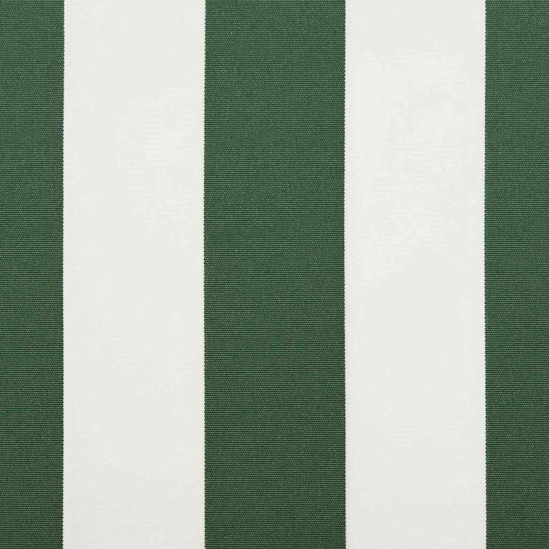 vidaXL Behúzható napellenző Zöld és Fehér 400x300 cm szövet