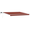 vidaXL Behúzható napellenző narancssárga és barna 400 × 300 cm