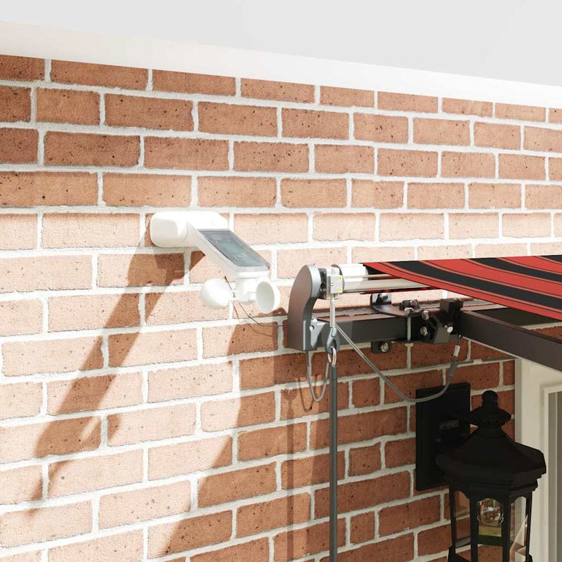 vidaXL Behúzható napellenző narancssárga és barna 400 × 350 cm szövet