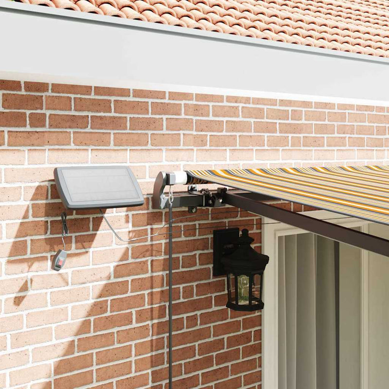vidaXL Behúzható napellenző Sokszínű 400 × 350 cm szövet