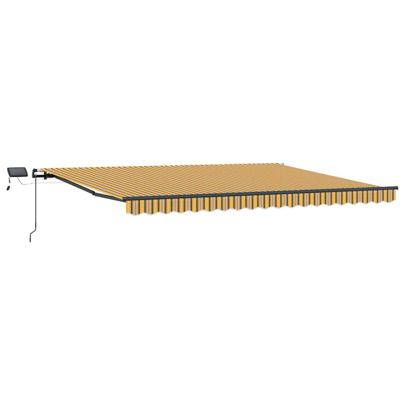 vidaXL Behúzható napellenző Sokszínű 400 × 350 cm szövet