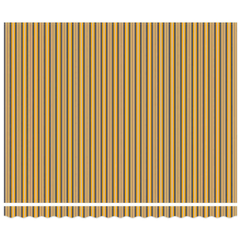 vidaXL Behúzható napellenző Sokszínű 400 × 350 cm szövet