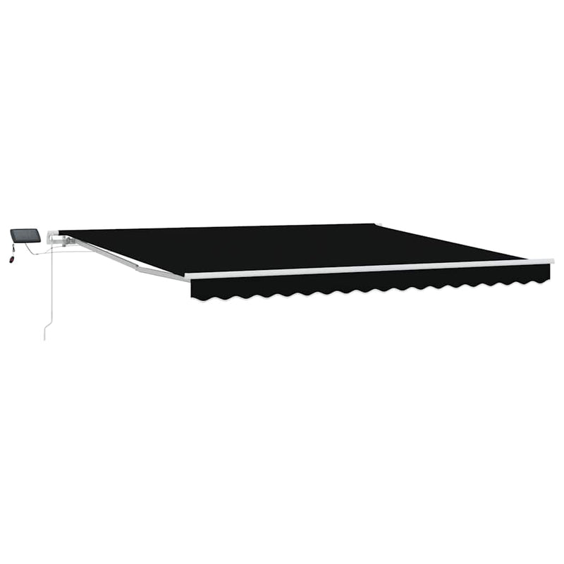 vidaXL Behúzható napellenző with 400 × 350 cm Fekete