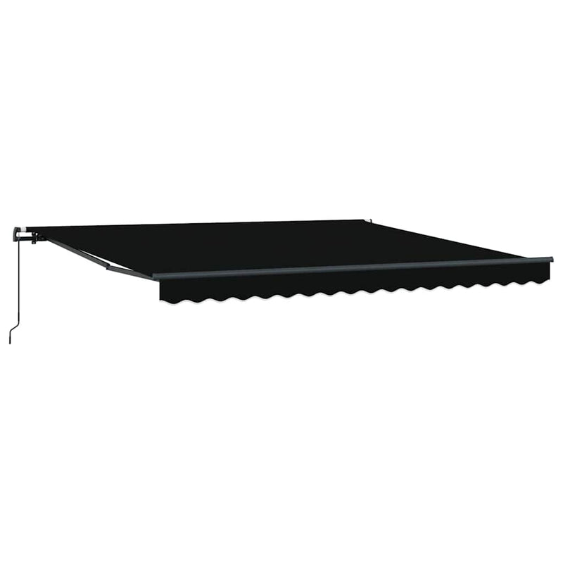 vidaXL Napernyő Fekete 400 × 350 cm szövet