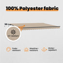 vidaXL Behúzható napellenző Bézs 400 × 350 cm Szövet és Alumínium