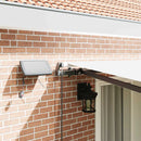 vidaXL Behúzható napellenző LED -es lámpákkal Fehér 400 ×350 cm szövet