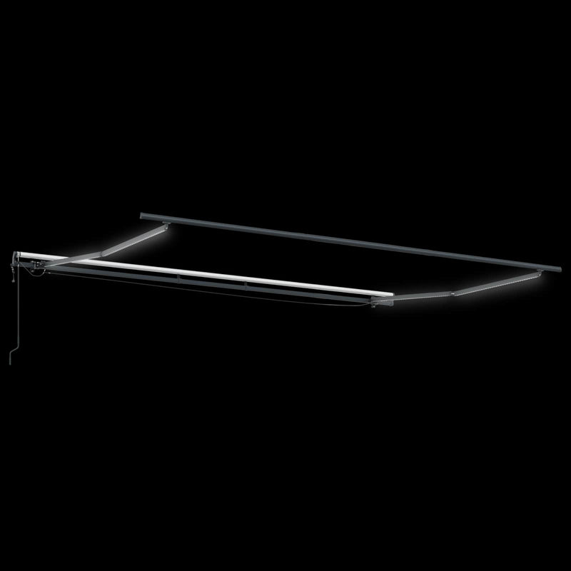 vidaXL Behúzható napellenző tartalmaz Fehér 400 × 350 cm szövet