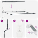 vidaXL Behúzható napellenző tartalmaz Fehér 400 × 350 cm szövet