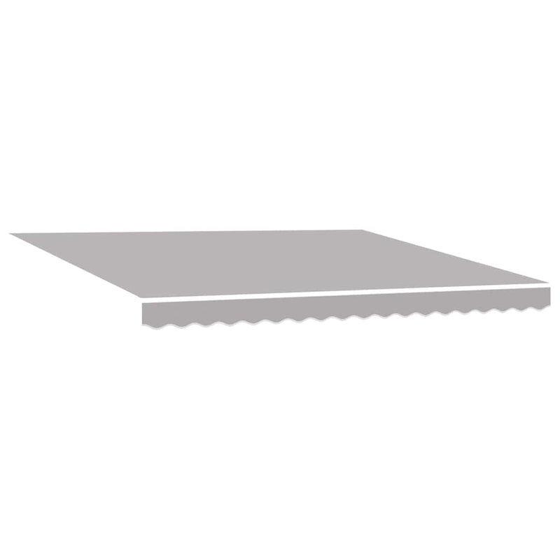 vidaXL Behúzható napellenző with Világosszürke 400 × 350 cm szövet